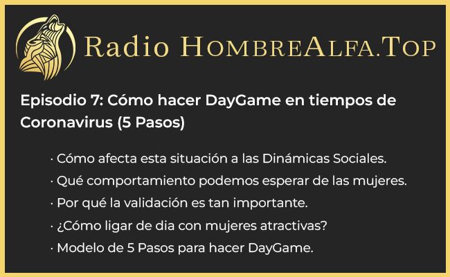 daygame con coronavirus